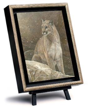 Order your limited edition of this canvas giclée limited edition print of this Cougar painting titled, Majestic Peace by Canadian Wildlife Artist Michael Pape.