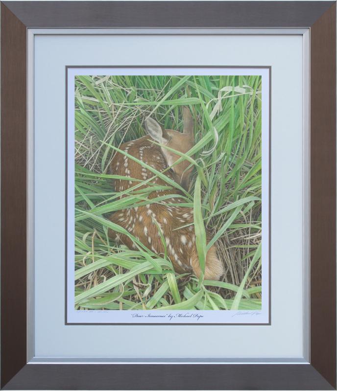Dear Innocence by Canadian Wildlife Artist Michael Pape. Original Acrylic Painting on Canvas is Sold. Exclusive Limited Edition Giclée Watercolor Paper or Canvas Print is available by visiting www.theartofmichaelpape.com 