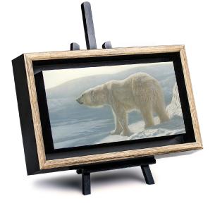 Buy this original Polar Bear Painting and or limited edition prints or giclée limited edition print of the Polar Bear titled Into The Light by Canadian Wildlife Artist Michael Pape.